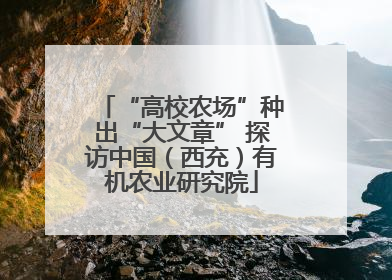 “高校农场”种出“大文章” 探访中国（西充）有机农业研究院